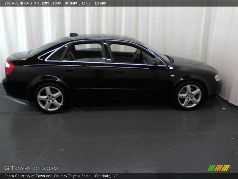Brilliant Black / Platinum 2004 Audi A4 3.0 quattro Sedan