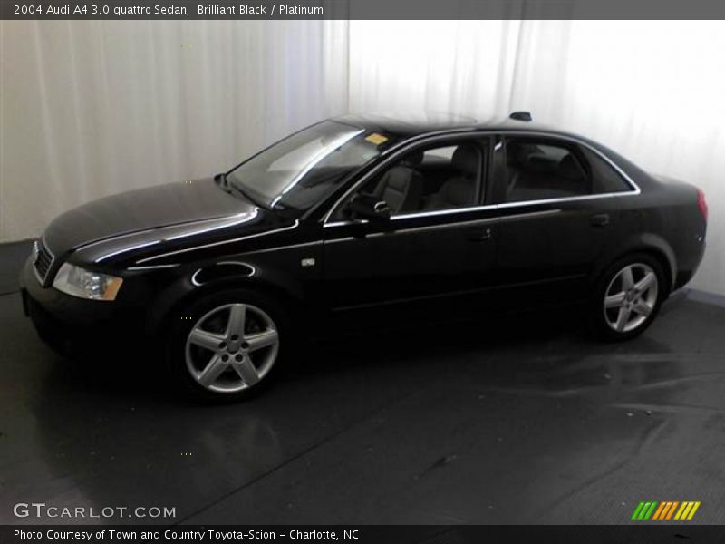 Brilliant Black / Platinum 2004 Audi A4 3.0 quattro Sedan