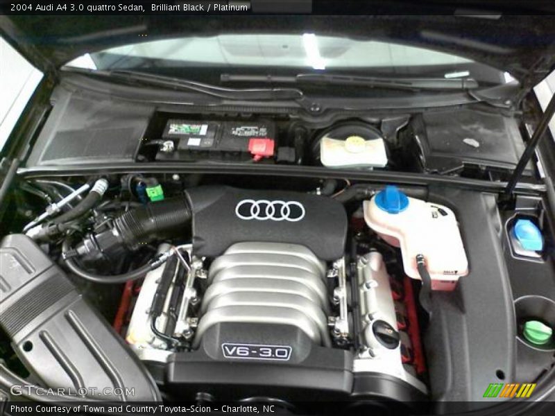 Brilliant Black / Platinum 2004 Audi A4 3.0 quattro Sedan