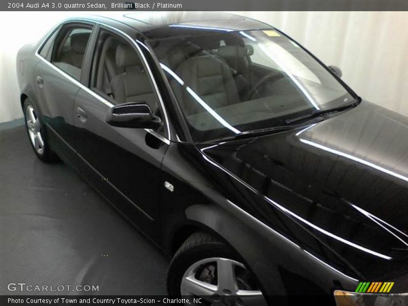 Brilliant Black / Platinum 2004 Audi A4 3.0 quattro Sedan