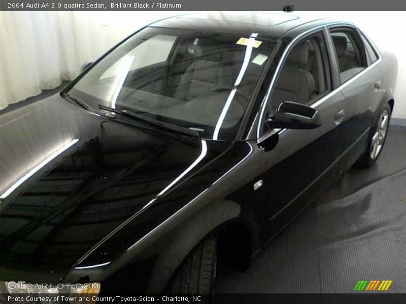 Brilliant Black / Platinum 2004 Audi A4 3.0 quattro Sedan
