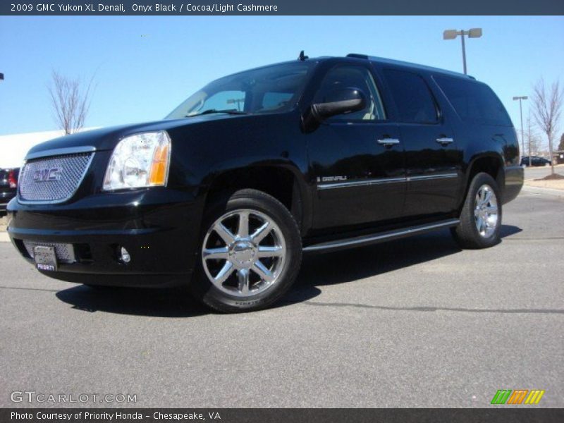 Onyx Black / Cocoa/Light Cashmere 2009 GMC Yukon XL Denali