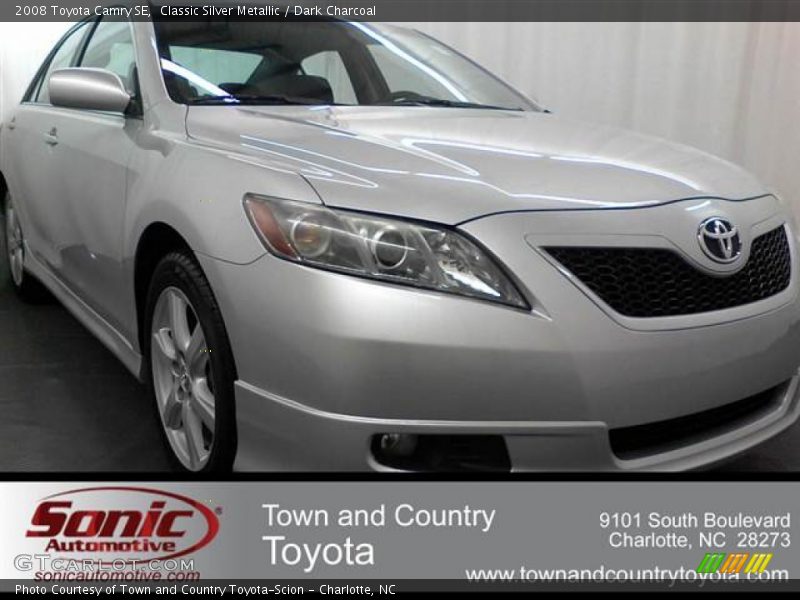 Classic Silver Metallic / Dark Charcoal 2008 Toyota Camry SE