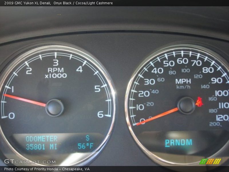 Onyx Black / Cocoa/Light Cashmere 2009 GMC Yukon XL Denali