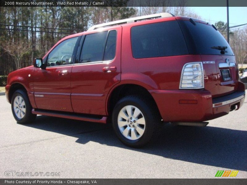 Vivid Red Metallic / Camel 2008 Mercury Mountaineer
