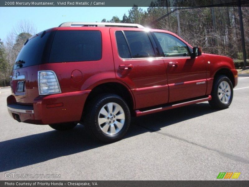 Vivid Red Metallic / Camel 2008 Mercury Mountaineer