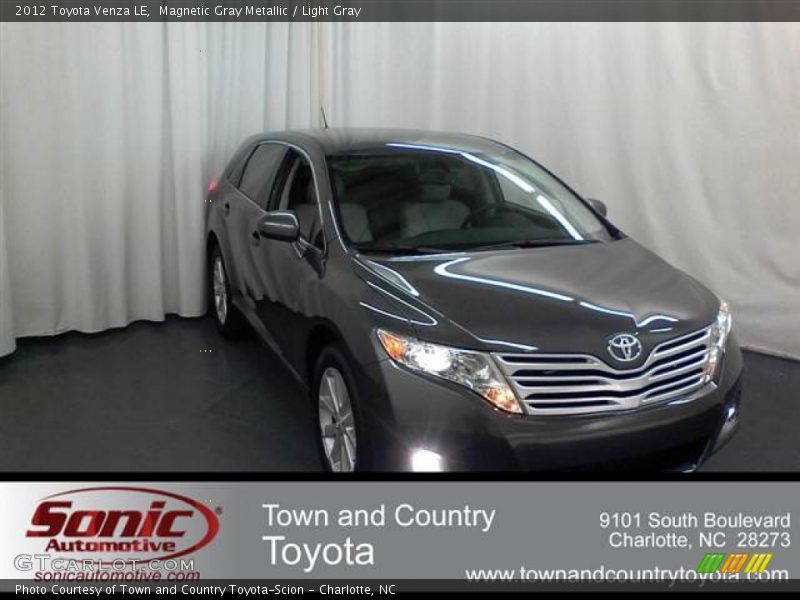 Magnetic Gray Metallic / Light Gray 2012 Toyota Venza LE
