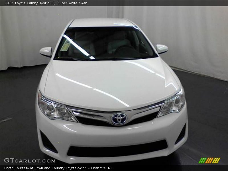 Super White / Ash 2012 Toyota Camry Hybrid LE
