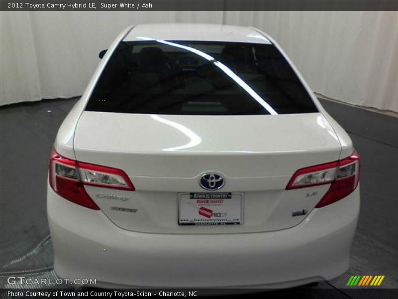 Super White / Ash 2012 Toyota Camry Hybrid LE