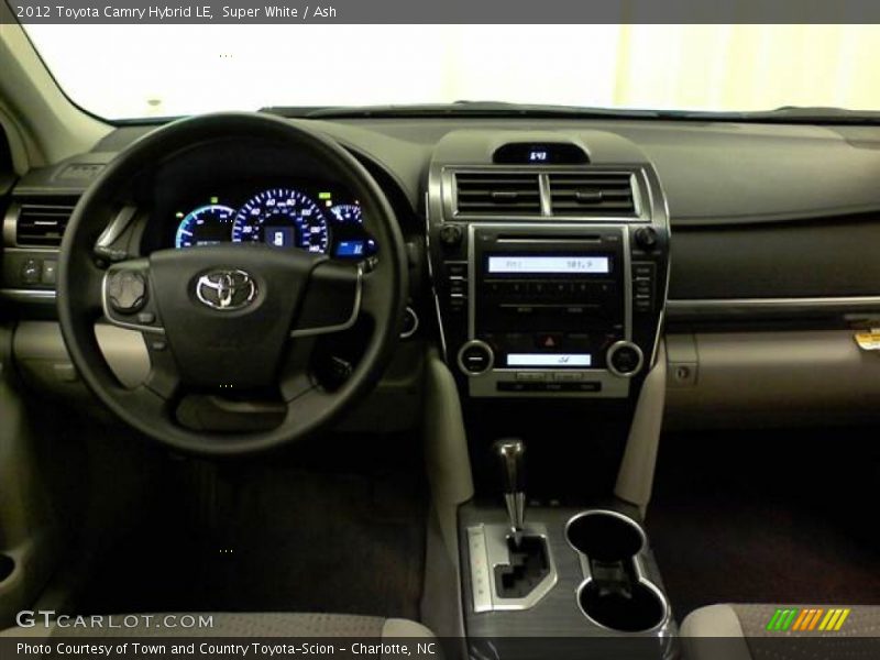 Super White / Ash 2012 Toyota Camry Hybrid LE