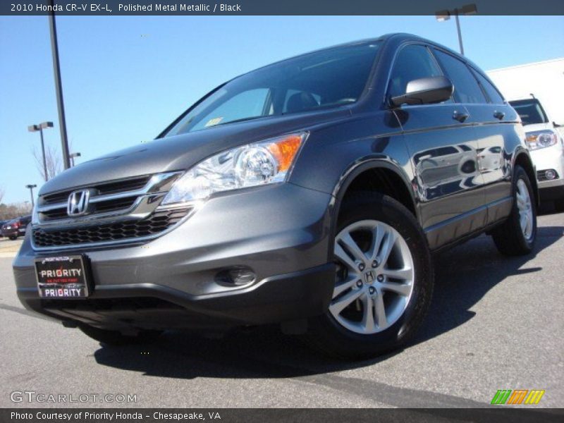 Polished Metal Metallic / Black 2010 Honda CR-V EX-L
