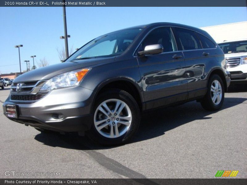 Polished Metal Metallic / Black 2010 Honda CR-V EX-L