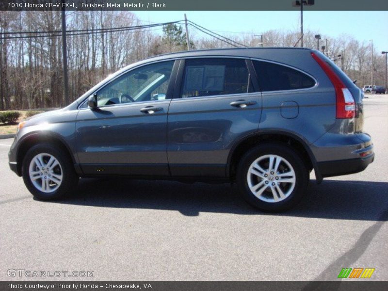 Polished Metal Metallic / Black 2010 Honda CR-V EX-L