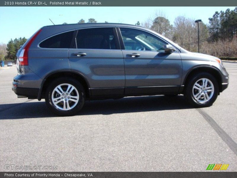 Polished Metal Metallic / Black 2010 Honda CR-V EX-L