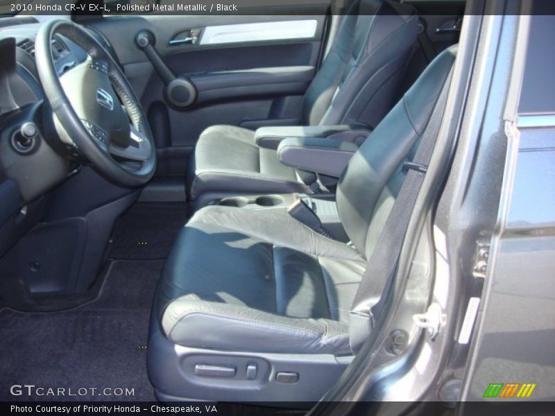 Polished Metal Metallic / Black 2010 Honda CR-V EX-L