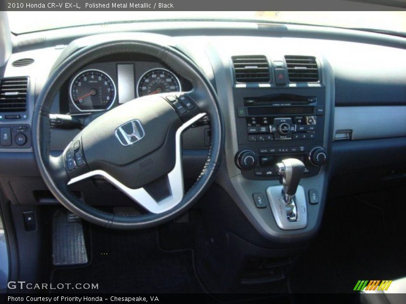 Polished Metal Metallic / Black 2010 Honda CR-V EX-L