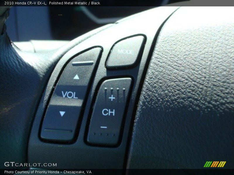 Polished Metal Metallic / Black 2010 Honda CR-V EX-L