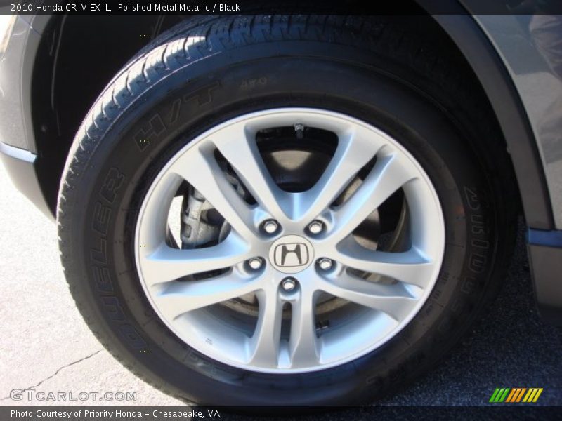 Polished Metal Metallic / Black 2010 Honda CR-V EX-L