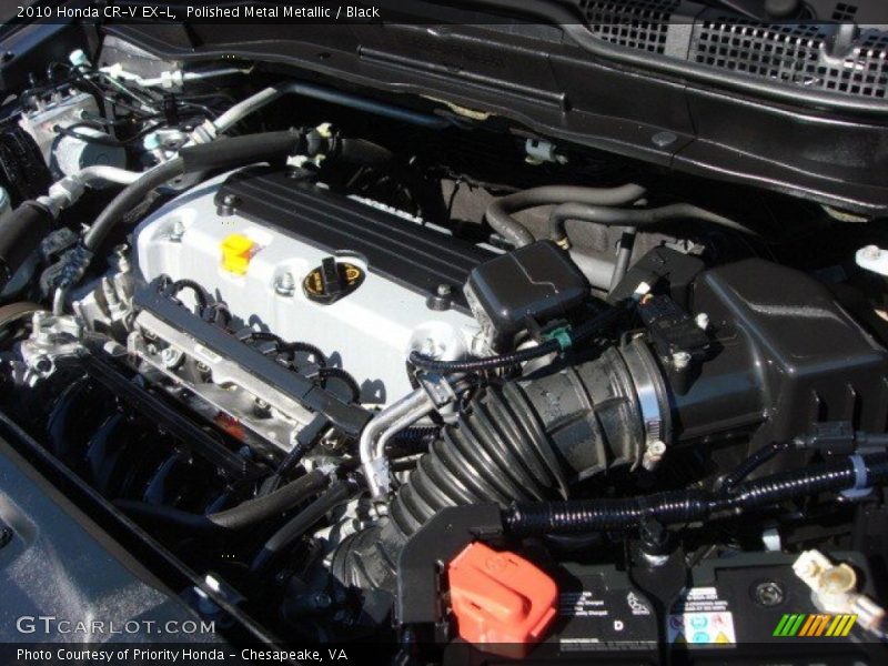 Polished Metal Metallic / Black 2010 Honda CR-V EX-L