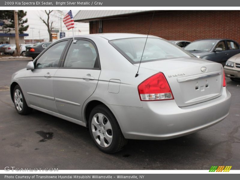 Bright Silver Metallic / Gray 2009 Kia Spectra EX Sedan