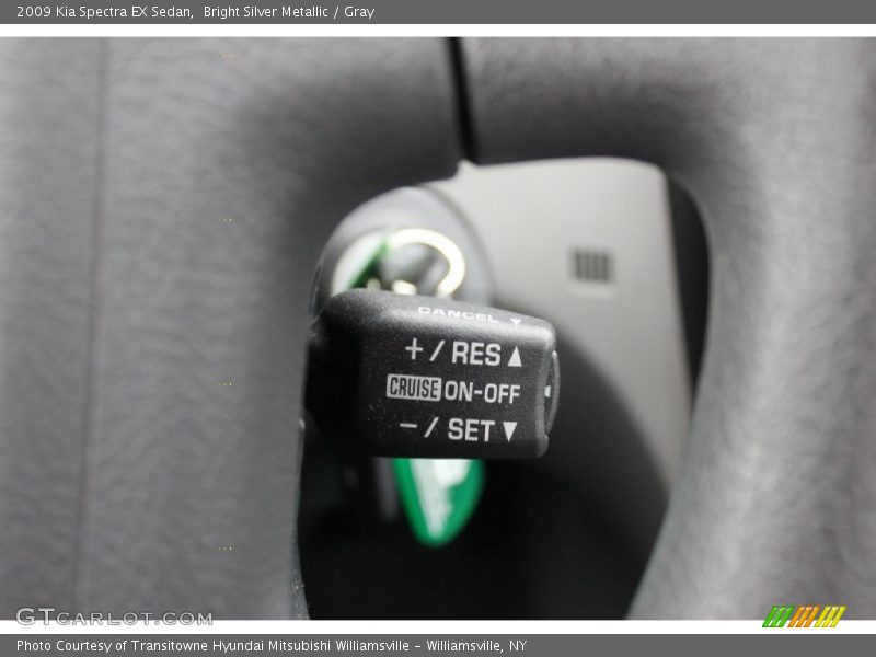 Bright Silver Metallic / Gray 2009 Kia Spectra EX Sedan