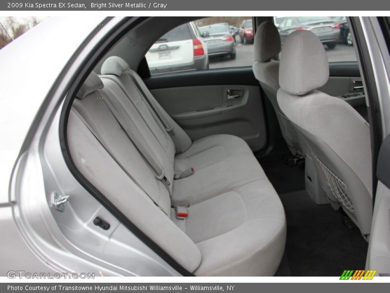 Bright Silver Metallic / Gray 2009 Kia Spectra EX Sedan