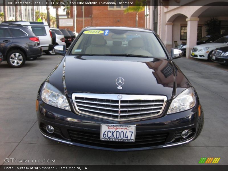 Capri Blue Metallic / Savanna/Cashmere 2008 Mercedes-Benz C 300 Luxury