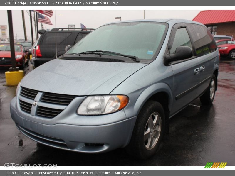 Butane Blue Pearl / Medium Slate Gray 2005 Dodge Caravan SXT