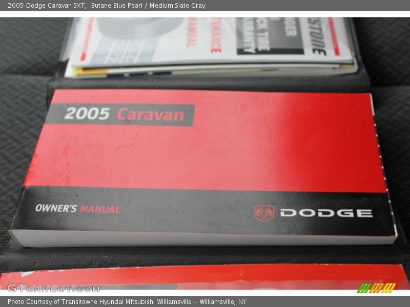 Butane Blue Pearl / Medium Slate Gray 2005 Dodge Caravan SXT