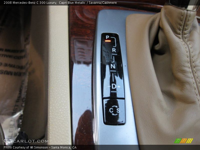 Capri Blue Metallic / Savanna/Cashmere 2008 Mercedes-Benz C 300 Luxury