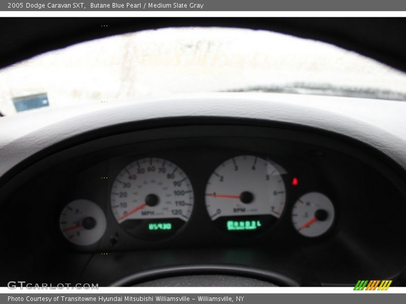 Butane Blue Pearl / Medium Slate Gray 2005 Dodge Caravan SXT