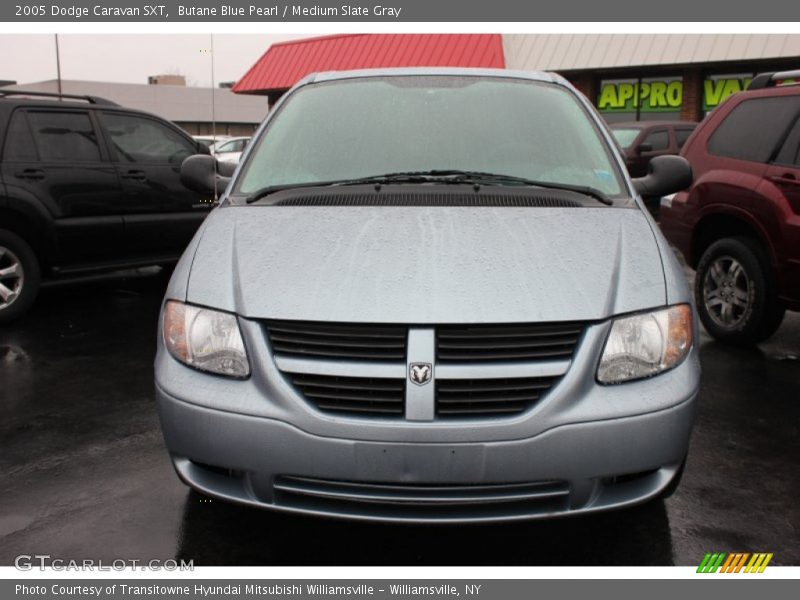 Butane Blue Pearl / Medium Slate Gray 2005 Dodge Caravan SXT