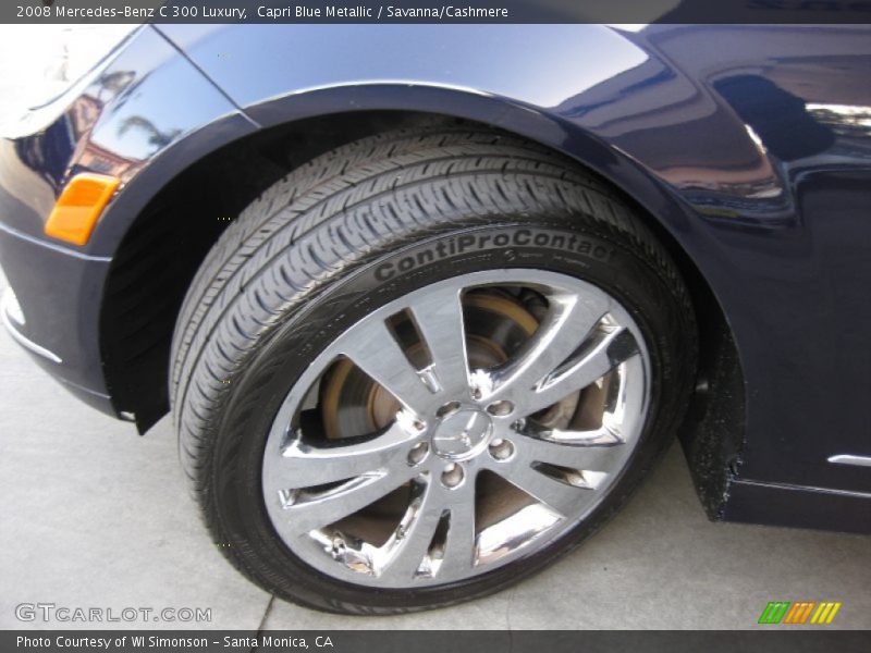 Capri Blue Metallic / Savanna/Cashmere 2008 Mercedes-Benz C 300 Luxury