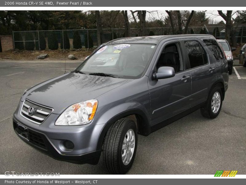 Pewter Pearl / Black 2006 Honda CR-V SE 4WD