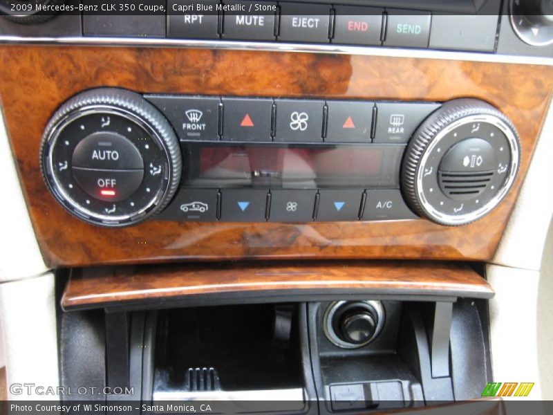 Capri Blue Metallic / Stone 2009 Mercedes-Benz CLK 350 Coupe