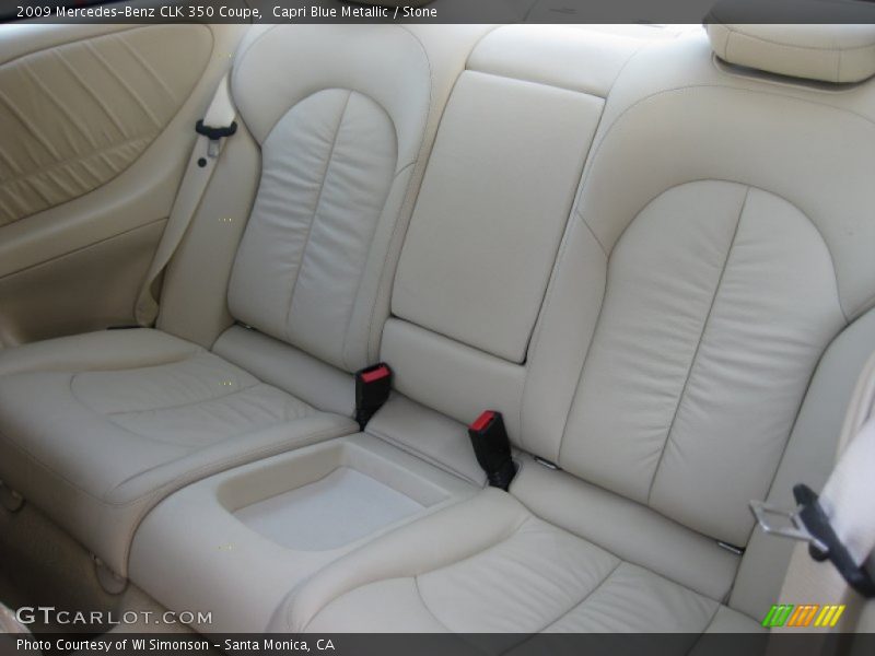 Capri Blue Metallic / Stone 2009 Mercedes-Benz CLK 350 Coupe