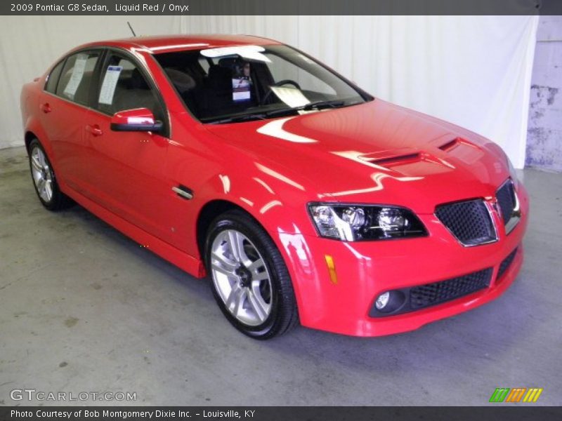 Liquid Red / Onyx 2009 Pontiac G8 Sedan