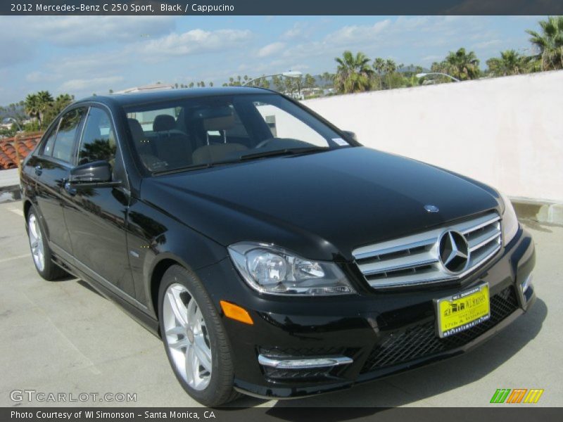 Black / Cappucino 2012 Mercedes-Benz C 250 Sport