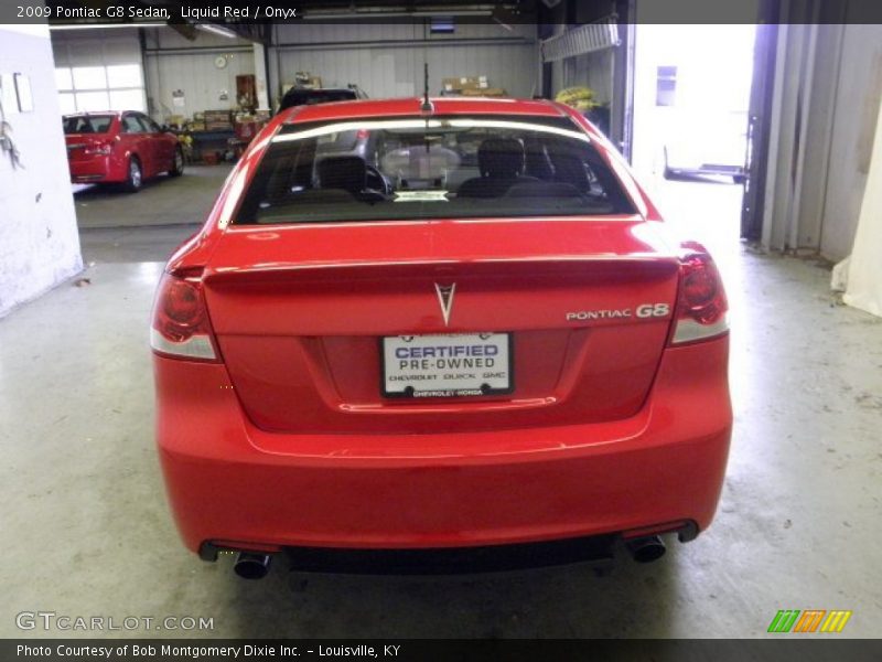 Liquid Red / Onyx 2009 Pontiac G8 Sedan