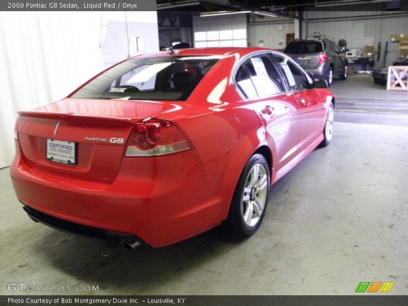 Liquid Red / Onyx 2009 Pontiac G8 Sedan