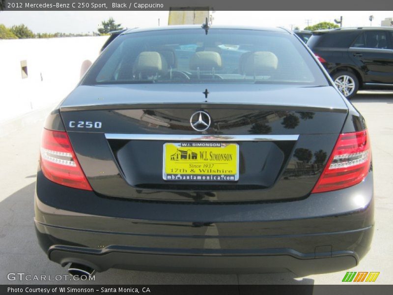 Black / Cappucino 2012 Mercedes-Benz C 250 Sport