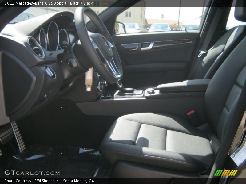 Black / Black 2012 Mercedes-Benz C 250 Sport