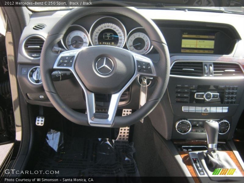 Black / Black 2012 Mercedes-Benz C 250 Sport