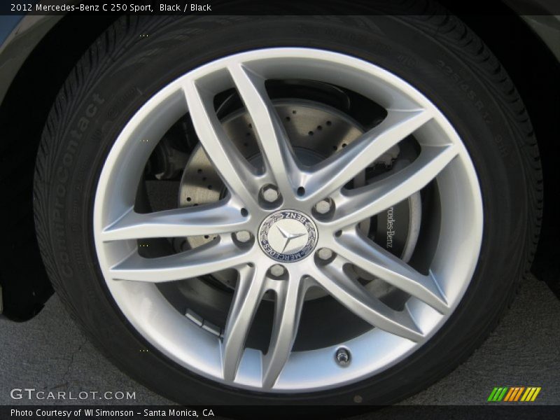 Black / Black 2012 Mercedes-Benz C 250 Sport
