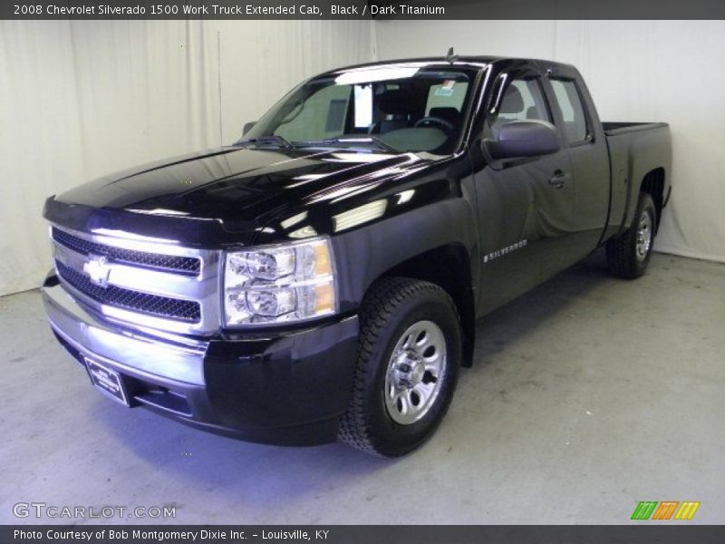 Black / Dark Titanium 2008 Chevrolet Silverado 1500 Work Truck Extended Cab