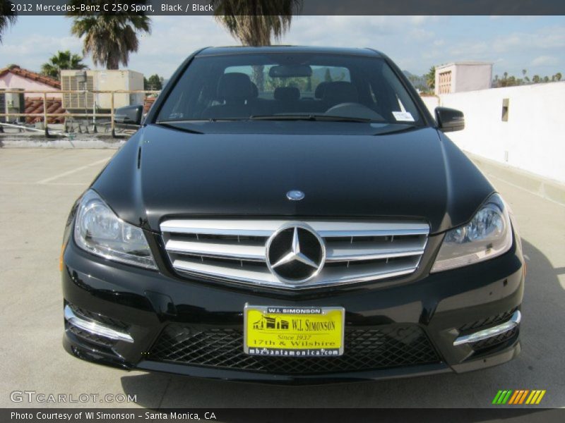 Black / Black 2012 Mercedes-Benz C 250 Sport