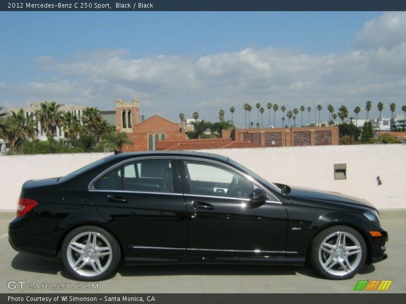 Black / Black 2012 Mercedes-Benz C 250 Sport