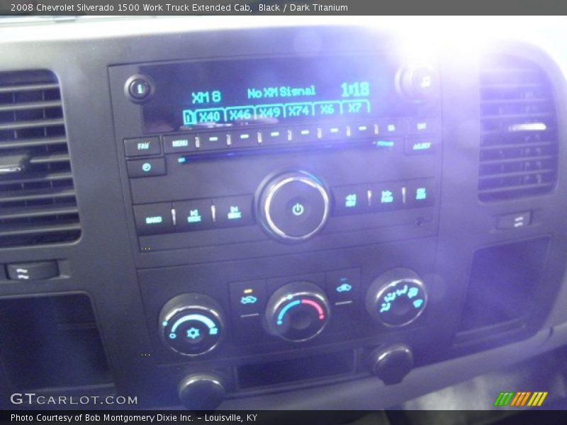 Black / Dark Titanium 2008 Chevrolet Silverado 1500 Work Truck Extended Cab