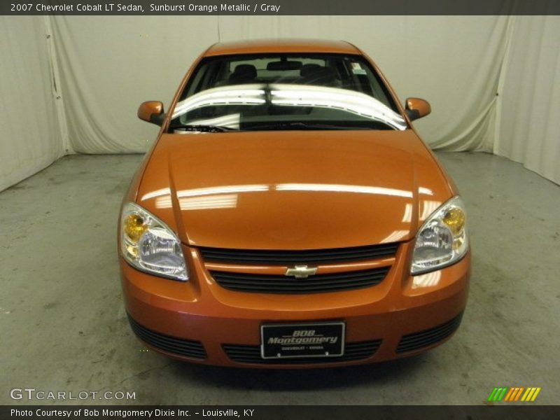 Sunburst Orange Metallic / Gray 2007 Chevrolet Cobalt LT Sedan