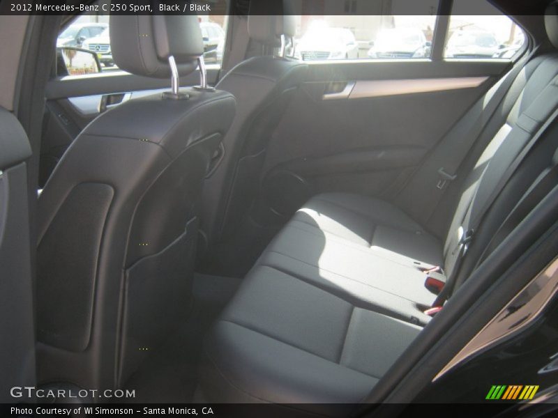 Black / Black 2012 Mercedes-Benz C 250 Sport